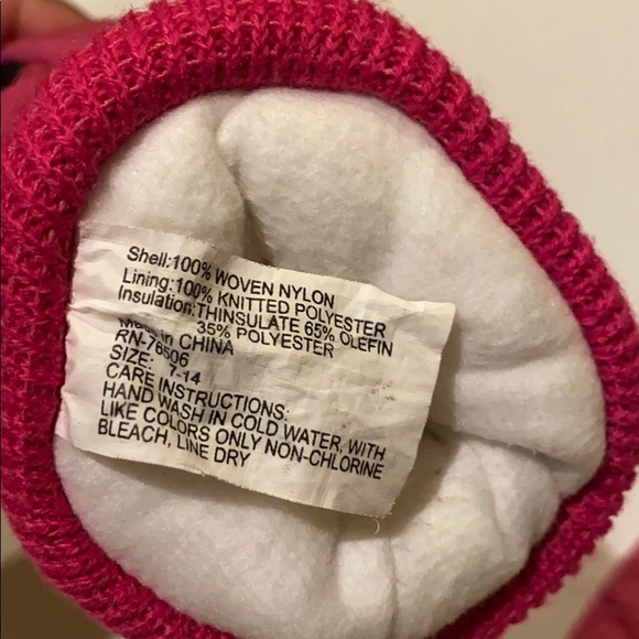 Thinsulate Pink Ski/Winter Gloves - Picture 14 of 14